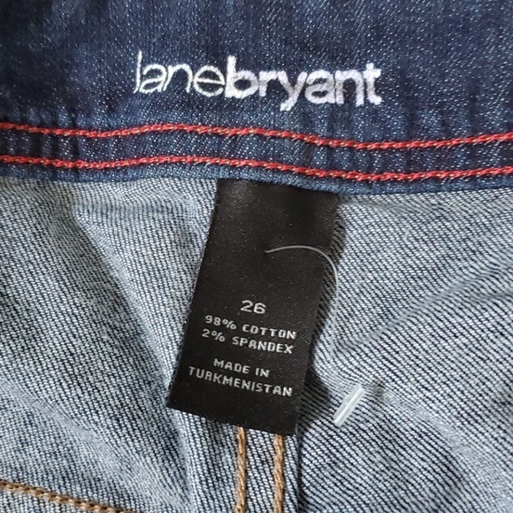Women blue Lane Bryant Blue Jean shorts size 26 - Picture 2 of 3